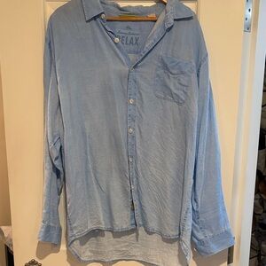 Tommy Bahama Sky Blue Casual Linen Shirt